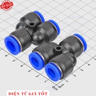 [3 Pieces]- PW12-10 Y-Tube Pneumatic Connector 12mm to 10-10mm Electronic 886