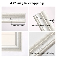 Flexible PE Foam Molding Decor Self Adhesive PE Wall Edging Foam Baseboard for Mirror Edge TV Backgr