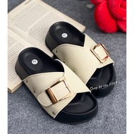 (Loose fit goes back for the shop in 1 size).Big buckle cross-strap sandals, unique style, light sol