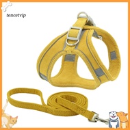 Pet Cat Safety Vest Harness Adjustable Traction Rope with Reflective Strips