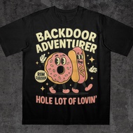 [Cod] Backdoor Adventurer T-Shirt Ironic Quote Shirt Funny Saying Shirt Bold Statement Shirt Funny T