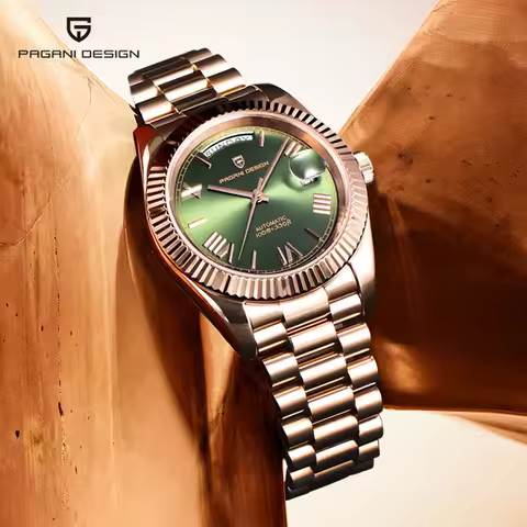 PAGANI DESIGN DD36 Rose Gold Mens Watches Mechanical Wristwatch Automatic Watch Man Fashion Waterpro