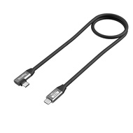 SmallRig Data Cable USB-C Cable 240W PD 3.1 Fast Charging Straight to Angled Connectors 100cm / 39.4