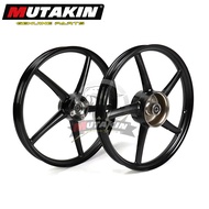 MUTAKIN Mags 522 5 Spoke For HONDA WAVE110 RS125 Front Disc Rear Drum 1.4x1.4x17