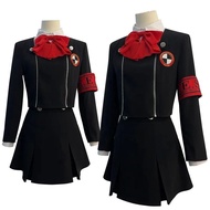 HOLOUN Game P3 Aegis Cosplay Costume - Gekkoukan High School Uniform Wig, Suit, Skirt, Shirt