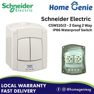 Schneider Kavacha Weatherproof Waterproof Switch 2 Gang 2 Way IP66 CSW110/2