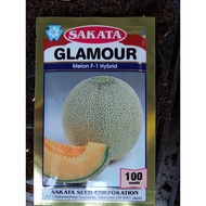 10 biji benih Rock Melon brand SAKATA GLAMOUR Melon F1 Hybrid (re-pack) + Free cili seeds