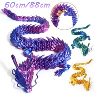 88/66cm 3D Printing Flexible Dragon Desktop Ornaments Creative Toys Gift