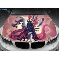 Samurai, Japanese samurai,Samurai, Japanese samurai,Car hood wrap lion decal, bonnet vinyl sticker, 