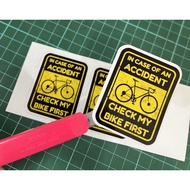 Stiker Basikal Waterproof