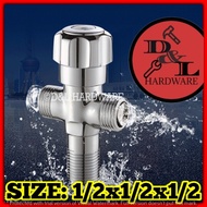 D-0710 Chicago Two Way Angle Valve (1/2x1/2x1/2) Stainless Angle Valve Hot and Cold Water Universal Water Stop Valve Braided Special Valve