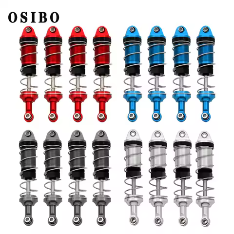 4pcs Metal Shock Absorber Damper for MJX H16 16207 WLtoys 144001 MN128 MN86 MN86KS 1/16 1/12 RC Car 