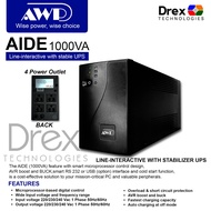 AWP 1000VA Line-Interactive UPS Uninterruptible Power Supply