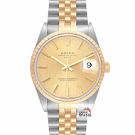 【大眾名錶】ROLEX勞力士 15223 Oyster Perpetual 蠔式市場少有 半金鐵道圈 大眾名錶B1261