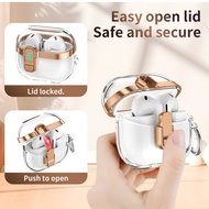 2024 New Transparent lock Case For Galaxy Buds 3 Pro / Galaxy Buds 3 For Samsung Galaxy Buds3 or Bud