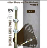 SAMLEE M2222 MONKEY KING 6M ALUMINUM POLE 2MX3PCS