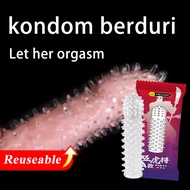 Reuseable Premium spike condom berduri getah ring tahan lama condoms kondom berduri 保险套 避孕套 安全套