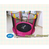 Trampoline for kids Baby Playground Kids Indoor Outdoor Baby Jumper Mainan Lompat Budak Trampoline - Red &amp; Pink