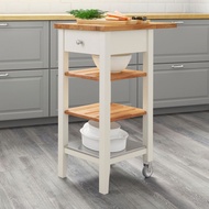STENSTORP IKEA Kitchen Trolley, white and oak 45x43x90 cm