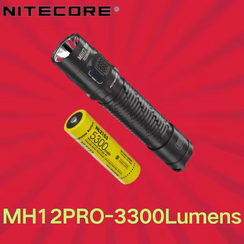 NITECORE MH12 Pro USB-C Rechargeable Compact Flashlight 3300 Lumens Lantern Emergency Tactical Torch