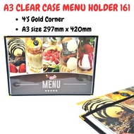 EMI-FILE A3 CLEAR CASE MENU HOLDER/PVC HOLDER/CATALOG 161