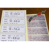 MUGEN Rim MF10, MF10L, MF8 Sticker Spec All Size