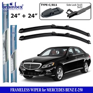 Brainbox Frameless Wiper Mercedes benz E-250 Wiper Blade Rubber Car Windshield Cleaner