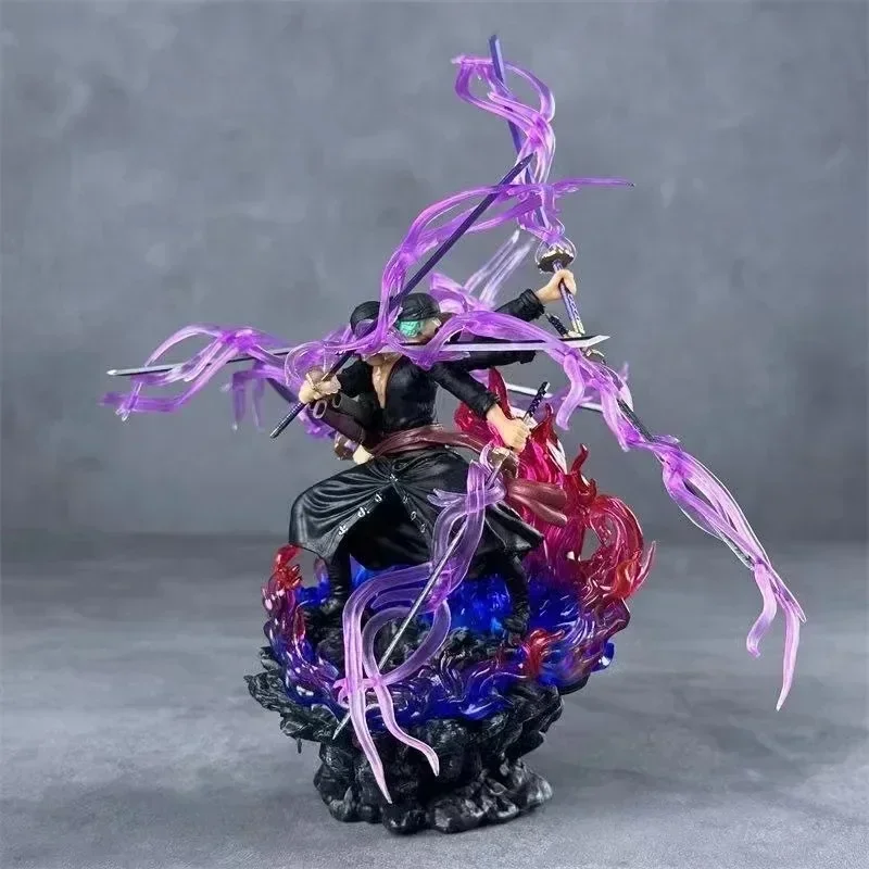 Bandai | 24cm Anime One PieceRoronoa Zoro Figure Figurine Wano Onigashima 9 Swords Style Action Figu