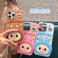 Apple 16 Protective Case Labubu 3D Silicone Soft Case, Cute Phone Case Suitable for Apple Series