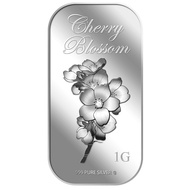 999 Pure Silver | 1g Cherry Blossom Silver Bar