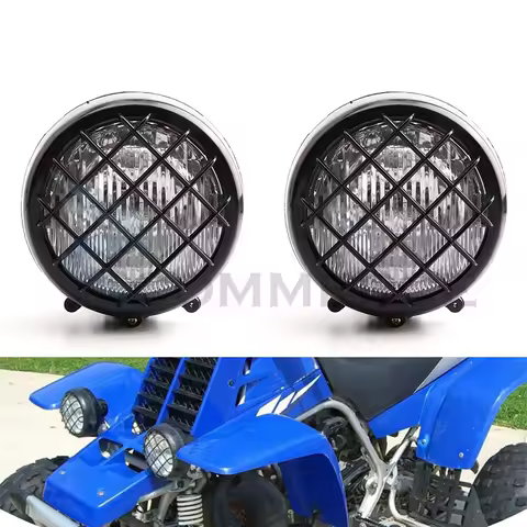 2pcs Front Head Light Lamp Headlight For 70 110 125 150 150cc 4 Wheeler Quad Dirt Bike ATV Dune Bugg