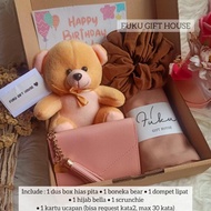 HIJAB HAMPERS PACKAGE GIFT FOR BOYFRIEND GIFT BOX FOR WIFE'S BIRTHDAY