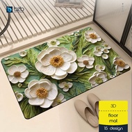 3D Flower Diatomite Floor Mat Kitchen Bathroom Bedroom Diatom Mud Pad Anti Slip Carpet 3D地垫
