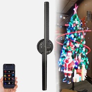 3D โฆษณาเครื่องโปรเจคเตอร์ 234 LED พัดลมโปรเจคเตอร์ 16.5 นิ้ว LED พัดลมต้นคริสต์มาสควบคุม APP