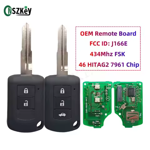 CNSZKEY P/N: 6370B941 OEM PCB 2/3 Buttons 433Mhz ID46 HITAG2 7961 Chip For Mitsubishi ASX Outlander 