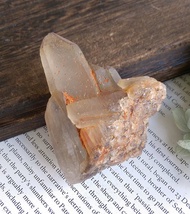 Crystal 馬達加斯加產地 茶體橘皮 水晶晶簇 天然礦石 原礦