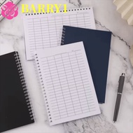 BARRY1 Spiral Bound Notebook, Sturdy Cover Universal Line Pages Financial Record Book, Attendance Bo