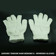Knitted Fabric Gloves - Thread 8 - Working Gloves