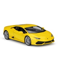 WELLY 1:24 Huracan Lp610-4 lp610 LP 610 giả xe hợp kim mô hình hoàn thành bộ sưu tập đồ chơi