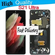 6.8" Penggantian Lcd Amoled Berkualiti Tinggi untuk Paparan Skrin Sentuh Ultra Samsung S21 S21 Ultra
