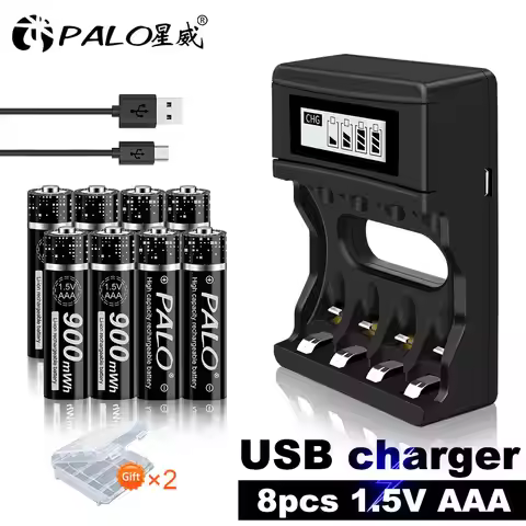 1.5V AAA Lithium Rechargeable Battery 900mWh AAA Battery 1.5v AAA Li-ion Rechargeable Batteries AAA 