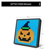 จอแสดงผลพิกเซล LED 64x64 RGB LED DIY Matrix แผงโปรแกรม Pixel Art จอแสดงผลบลูทูธ APP Control Creative