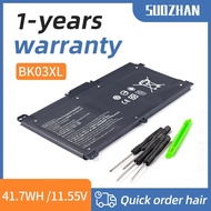 SUOZHAN BK03XL 41.7WH 11.55V laptop battery For HP Pavilion X360 14-BA 14-BA008TU 14-BA103TU 14-BA15