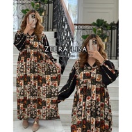 Zeera LISA Arab Daster Midi Dress for Pregnant Women Rayon Busui Original