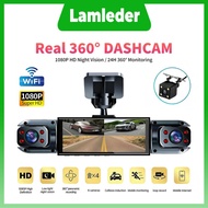Acroder Y13 Car Dashcam 4 Channel HD 1080P WiFi Infrared Night Vision Loop Recording