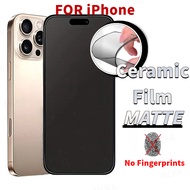 Ceramic Soft Film Protector Matte FOR iPhone 16 ProMax 15 14 13 12 11 Plus Pro iPhone16E Frosted Red