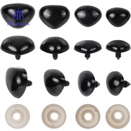 1set 4 styles Triangle Craft Plastic Noses Safety Noses for  Puppet Plush Animal Making Black 21-28x