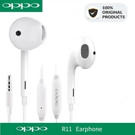 Original R11 Headsets with 3.5mm Plug Wire Controller earphone for Xiaomi Huawei OPPO R15 R17 Find X F7 F9