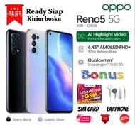 Termurah!! Oppo Reno 5 5G RAM 8GB 128GB Qualcomm SM1725 Snapdragon 720G | Garansi | FULLSET