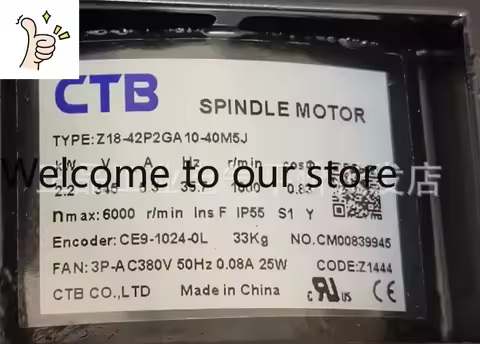 2025.5 Customized Genuine Z18-42P2GA10-40M5J Ultra Synchronous CTB Machining Center Spindle Servo Mo